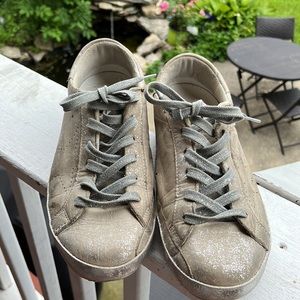 Golden Goose Silver Grey Superstar Sneaker sz 37